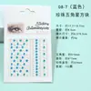 Pegatinas Faciales Transfronterizas Serie 08 en Stock, Pegatinas para Maquillaje de Ojos, Pegatinas de Ojos de Diamante, Pegatinas para Cejas, Accesorios de Perlas, Arte de Uñas DIY para Niños