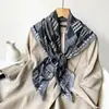 Bufanda Cuadrada Estampado de Anacardo para Comercio Exterior Transfronterizo, Chal de Alta Gama, Bufanda Fina de Seda para Mujer con Protección Solar, Venta al por Mayor