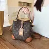 Bolso Cubo para Mujer Estilo Nuevo Sensación de Alta Gama Retro Floral Antiguo Bolso de Hombro Único Gran Capacidad Bloques de Color Para el Trabajo Bolso de Mano para Mujer Cruzado