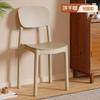 Silla de Comedor de Plástico Engrosado para Uso en Casa, Silla de Mesa de Comedor Moderna Minimalista, Taburete Comercial de Restaurante de Moda con Respaldo