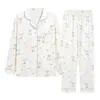 Venta Directa de Fábrica Pijamas de Imitación de Algodón para Mujer 2026 Nuevo Set de Ropa para el Hogar de Manga Larga Dulce Lindo Hermoso