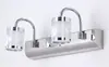 Luz LED frontal para espejo de lavabo de baño, tocador minimalista retro japonés, lavabo, lámpara de pared giratoria para iluminación de cuadros