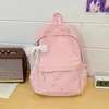 Mochila Estrela Transfronteiriça para Meninas, Mochila Leve Estilo Ins para Alunas do Ensino Médio, Pequena Mochila Simples para Viagem de Alunos do Ensino Fundamental