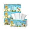 Papel de Seda Extracto de Flor Qingfeng, Engrosado de 4 Capas, 80 Hojas por Paquete, 4 Paquetes de Servilletas Domésticas, Papel Higiénico, Paquete Grande, Paquete Económico