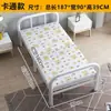 Cama dobrável de chão de bambu solteiro duplo uso doméstico cochilo adulto quarto de aluguel simples 1,2 metro estilo antigo placa dura cama fresca