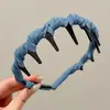 Diadema Ondulada Marrón para Mujer, Uso Diario, Antideslizante, con Dientes, para Lavarse la Cara, Accesorio para el Cabello