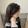 Diadema de Cristal con Diamantes Super Brillantes Estilo Coreano Lujo Ligero Gama Alta para Lavarse la Cara Diadema Ondulada para el Cabello Accesorios para el Cabello Elegantes y Versátiles para Mujer