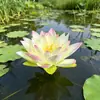 Flores de Seda de Loto Artificiales, Nenúfares, Accesorios de Decoración para Estanques y Peceras, Flores Falsas Flotantes, Nuevos Productos Transfronterizos, En Stock para Entrega Inmediata