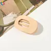 Qiyue Pinza para el Cabello Mate Tamaño Pequeño Pinza de Pico de Pato Plana Ovalada en Forma de Corazón Pinza de Tiburón Pasador Accesorio para el Cabello Adorno para el Cabello de Mujer Venta al por Mayor