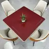 Tablero cuadrado impermeable para mesa, mesa de mahjong de metal, juego de mahjong de madera, nueva cubierta para mesa de comedor, resistente al calor, resistente al desgaste y engrosada