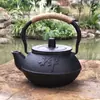 Sala de Modelos Casa de Té Estante Antiguo Juego de Té Decoración Suave Estilo Chino Nuevo Tetera Pequeña Creativa Olla de Hierro Fundido Adornos para Sala de Té