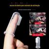 Conjunto de dedo de silicone para animais de estimação escova de dentes 1 conjunto especial de silicone para gatos e cães escova de dentes artefato de limpeza conjunto de escovação para gatos