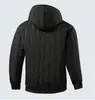 [Código Especial Europeo Transfronterizo] Chaqueta de Cachemir de Invierno, Ropa Exterior de Algodón con Forro de Vellón Ultrasónico, Ropa Exterior de Algodón con Capucha para Hombre, Cálida y Cómoda
