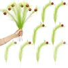 Rama de Elfo de Navidad de Nuevo Producto Transfronteriza Verde Rizado Decoraciones Navideñas Cabello Verde del Grinch Hierba de Pampa