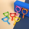 Lupa de juguete de dibujos animados para niños de preescolar y primaria, experimento de ciencia y educación, observación de animales y plantas, juguete lindo