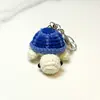 Chaveiro Criativo de Mini Tartaruga Crochê em Lã Fofo Pingente de Bolsa Desenho Animado Pingente de Carro Boneca Pronta