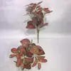 Rábanos Artificiales Verdes de 7 Ramas Transfronterizos para Separar Maceteros, Plantas en Maceta, Arreglos Florales, Muros de Plantas Verdes, Decoración de Paisajismo con Muros de Plantas Verdes