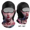 Máscara Facial de Seda Helada con Protección Solar de Calavera Venenosa de Payaso para Exteriores, Gorra Forro de Casco para Montar en Motocicleta, Unisex