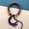 Cuerda de Mano Xizang Frotamiento de Mano Cuerda de Algodón Cuerda de Mano Colorida Pulsera Tejida a Mano Estilo Étnico Thangka Adorno Xizang Pulsera