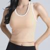 Top de Yoga Lulu Chaleco Deportivo Ebb para Exteriores con Almohadilla en el Pecho Espalda Cruzada Fitness para Mujer Ajustado de Secado Rápido Chaleco