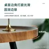 Mesa de Centro Simple Estilo Nórdico para Uso en Casa, Mesa Lateral Pequeña para Sofá de Apartamento Pequeño, Mesa Pequeña con Patas de Madera, Mesa de Té Redonda, Mesa de Centro Pequeña