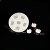 Mini Juguete de Comida Pastel Pequeño Chocolate Gato Helado Fondant Arcilla Pegamento Pellizco Molde de Silicona