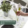 Porta Flores de Servilleta Estilo Europeo Transfronterizo Decoración de Platos de Restaurante Anillos para Servilletas de Papel Porta Servilletas de Flor de Origami Hecha a Mano Decorativos