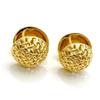 Estilo Francês Europeu e Americano Estilo Simples Ins Textura Oca Uso Frontal e Traseiro Argola de Orelha Design de Nicho Feminino Brincos Altamente Versáteis