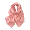 Bufanda de Punto Cepillada Otoño e Invierno 5% Cachemira 95% Lana Unisex Estilo Coreano Rectangular Casual Versátil
