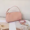 Bolsa de Mão Togo Couro Bovino de Primeira Camada Porta-Caneta Bolsa Fashion e Versátil Couro Genuíno Bolsa Feminina Transfronteiriça Crossbody Bolsa de Ombro Bolsa Almofada