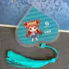 Marcador de Página em Forma de Coração com Nervuras de Folha Doze Constelações Folha Criativa DIY Estilo Chinês Gravado Exquisite Presente Papel Comemorativo