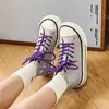 Zapatos de Lona con Cabeza de Mango de Caña Alta para Mujer 2025 Nuevos de Verano Zapatos de Tela de Cabeza Ancha Estudiantes Versátiles Tenis de Punta Cuadrada Suelas Gruesas