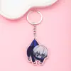 Chaveiro de batalha Manshu periférico de anime desenho animado fofo pingente de acrílico ornamentos para mochila bolsa escolar presente atacado