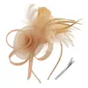 Nuevo Tocado de Malla con Plumas Nupciales Europeas y Americanas para Festival de Carreras de Caballos Tocado Retro Flor para el Cabello Accesorios para el Cabello Diadema de Amazon
