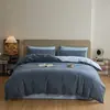 Juego de ropa de cama de cuatro piezas de algodón cepillado, simple y de alta gama, juego de tres piezas de algodón puro modelo 2026 para primavera, otoño e invierno