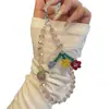 Cadena para Teléfono de Cristal Rosa Brillante con Forma de Flor y Perlas, Estilo Chica Linda y Energética, Accesorio de Lanyard para Teléfono Dulce y Delicado