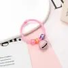 Llavero Colgante de Campana Pintada DIY Cuentas con Letras Encanto Creativo para Bolsa Hebilla de Anillo para Tarjeta Adorno Estilo Sanador