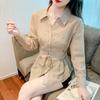 Camisa Rayada Primavera Mujer 2025 Nuevo Estilo Entallada Hermosa Camisa Estilo Occidental Principios de Primavera Francesa Top Único