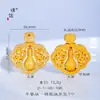 Accesorios DIY de la Tienda de Oro Puzuo, Collar con Colgante de Calabaza de Filigrana Chapado en Oro con Diamantes, Nueva Cadena para Suéter de la Fortuna Estilo Chino