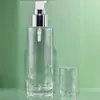 Bomba Electrodinámica de Polvo de Aluminio de 24 Dientes con Cubierta Transparente de Plástico, Cabezal de Bomba de Presión para Loción/Aceite Esencial, Boquilla de Spray de Niebla Fina Cosmética