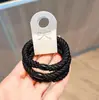 Diadema de Lujo Estilo Coreano con Diseño de Código de Barras, Diadema de Alta Elasticidad a la Moda, Goma para Recoger el Cabello