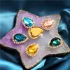 Hebilla de Cristal de Diamante con Garras en Forma de Gota Accesorios de Joyería de Diamante de Cristal/Bricolaje/Borde de Cadena con Garras Diamante de Cuatro Agujeros Cosido a Mano/Zapatos con Agujeros