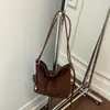 Bolso Cubo de Color Sólido Vintage 2026 Nuevo Estilo Principios de Otoño Único de Moda Bolso de Hombro de Alto Valor Elegante Bolso Cruzado