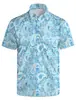 Camisas de Golf Divertidas para Hombre Camisa Polo Hawaiana Divertida Playa Hawaiana Camisa Polo de Verano