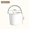 Cubo de Plástico para el Hogar con Tapa Cubo Portátil Cubo Extra Grande para la Lavandería Engrosado Cubo para Baño de Dormitorio Estudiantil Cubo de Almacenamiento de Agua