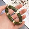 Pulsera de Bambú Curvado Acrílico Multicolor Minimalista Europea y Americana Transfronteriza Pulsera de Moda Tendencia con un Diseño Único Joyería de Nicho