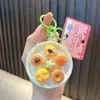 Mini Frutas Simuladas Comida Brinquedo Whac-A-Mole Chaveiro Estudante Brinquedo Educativo Chaveiro Alívio de Estresse Pequeno Presente Venda por Atacado