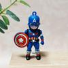 Rn021 Muñeco de Goma Blanda Dibujos Animados Accesorios Hombre Araña Iron Man Lluvia de Ideas Llavero Colgante Llave de Coche