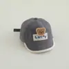 Gorra de Béisbol Infantil Coreana de Dibujos Animados al por Mayor Oso Dulce de la Suerte Gorra con Visera Corta para Niños de 1 a 3 Años