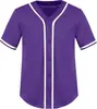 Amazon transfronteiriça cardigã masculino liso novo uniforme de beisebol camiseta de manga curta camisa masculina top esportivo de beisebol
